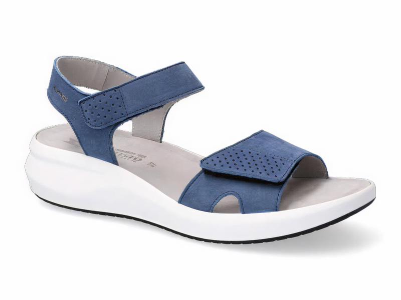 Mephisto Tany Denim Bucksoft Leather Sandal
