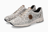 Mephisto Women's Yael Grey Savannah Printed Leather Shoe
