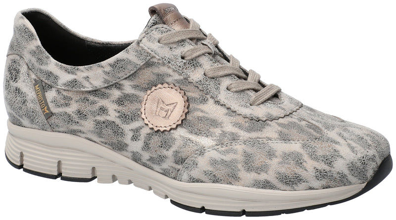 Mephisto Women's Yael Grey Savannah Printed Leather Shoe