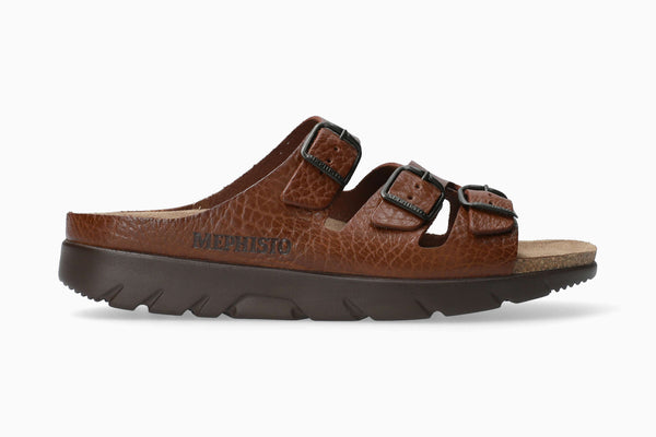 Mephisto Men's Zach Tan Grain Leather Sandal