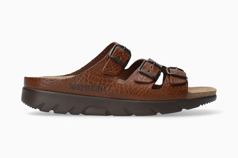 Mephisto Men's Zach Tan Grain Leather Sandal