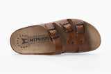 Mephisto Men's Zach Tan Grain Leather Sandal