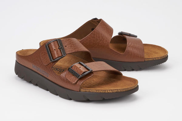 Mephisto Men's Zonder Tan Grain Leather Sandal