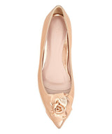 Taryn Rose Women's Rialta Rose Gold Leather Flat