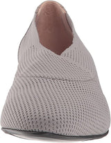 Taryn Rose Women's Celeste Taupe Knit Leather Combo Slip-On Wedge