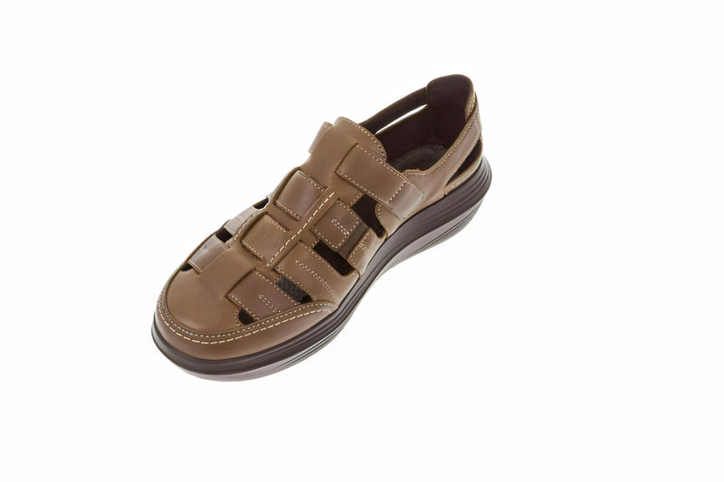 kybun Men's Arbon Brown Leather Sandal