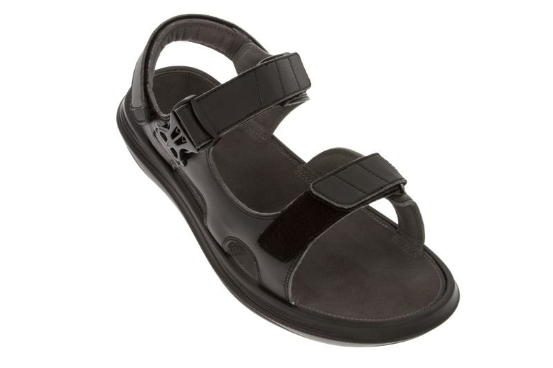 kybun Unisex Jura Black Sandal