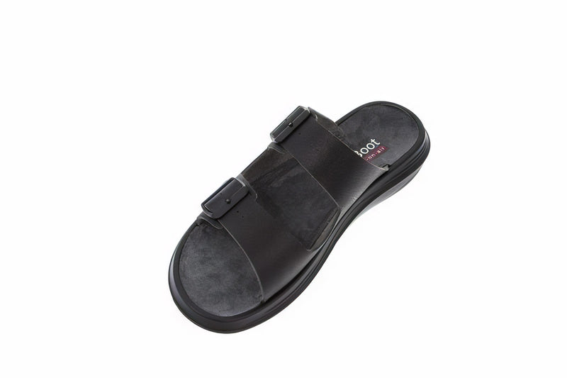 kybun Men's Uri Black Leather Sandal