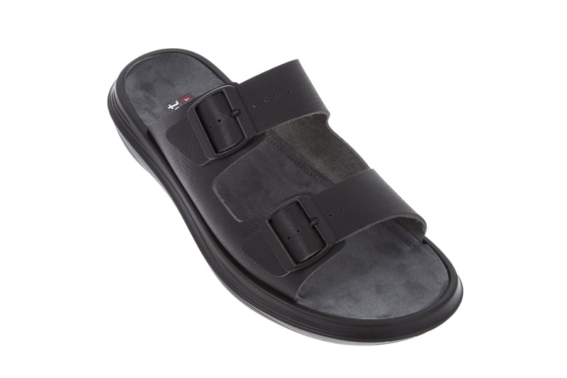 kybun Men's Uri Black Leather Sandal